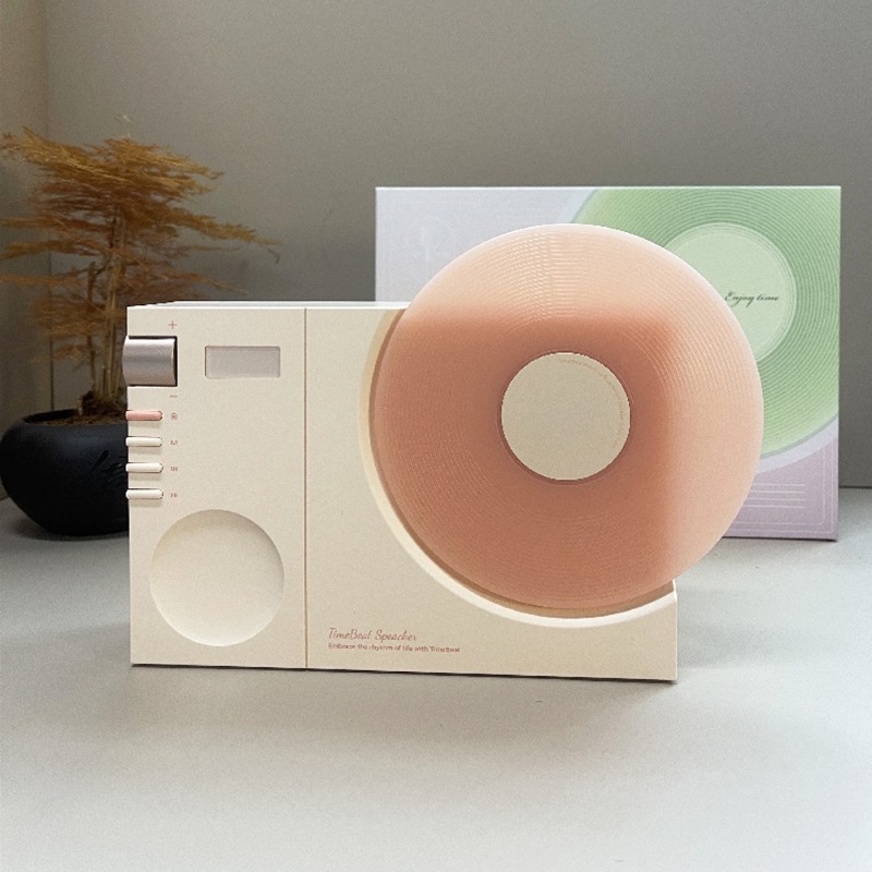 Home Office Amazon - Głośnik Bluetooth w stylu gramofonu vintage,