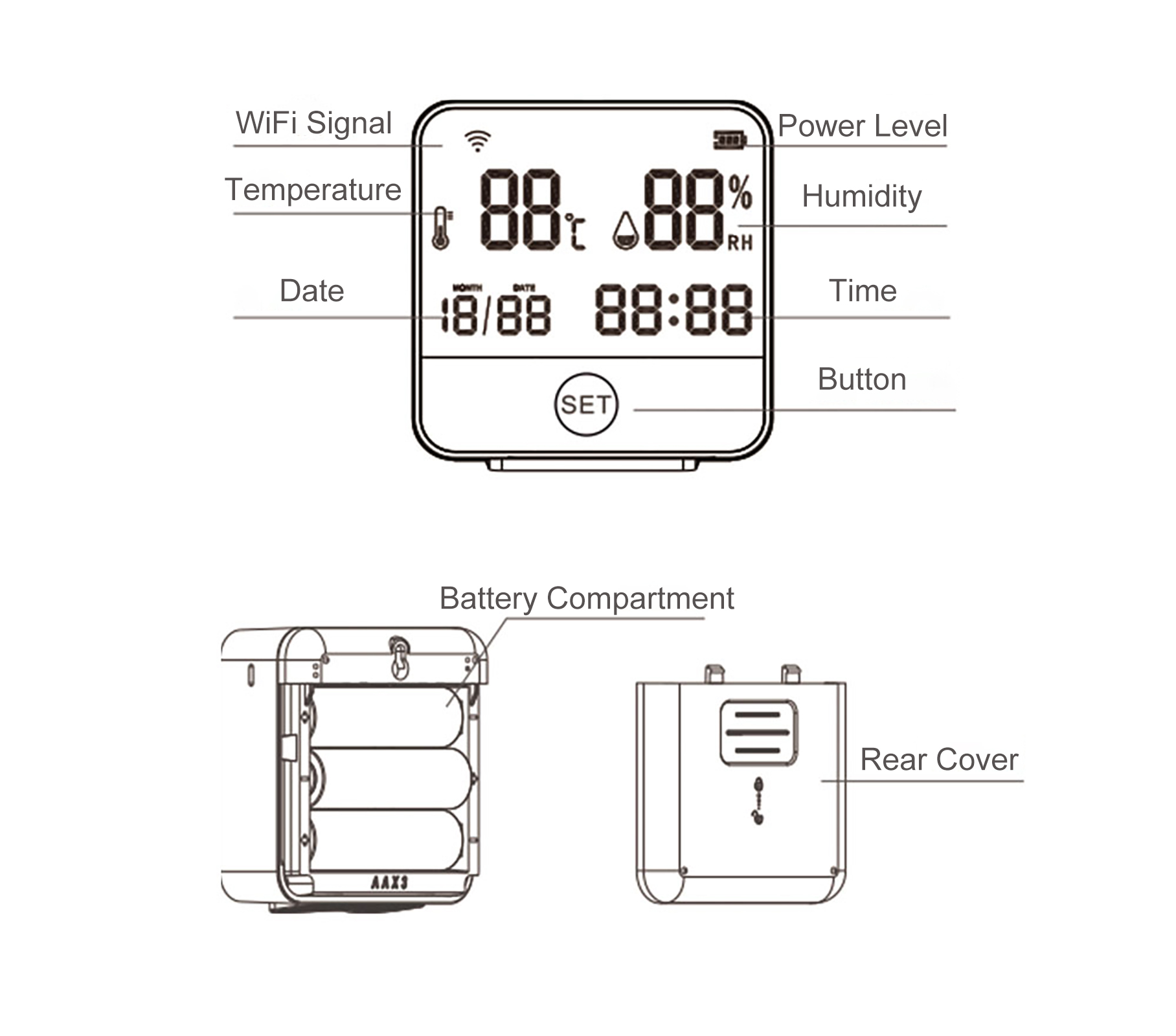 Czujnik temperatury i wilgotno – Home Office Amazon recenzja i cena